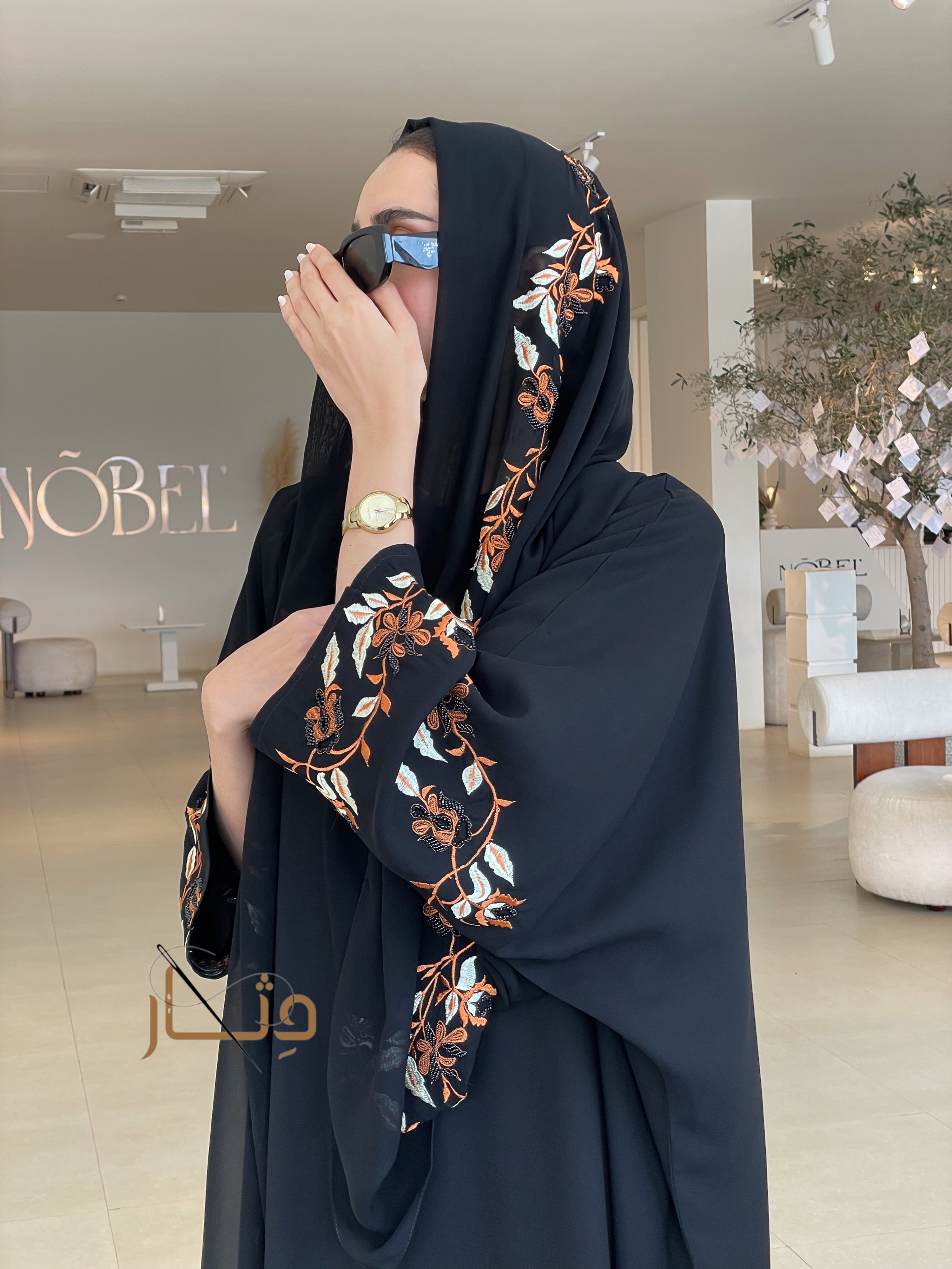 عباية تطريز 